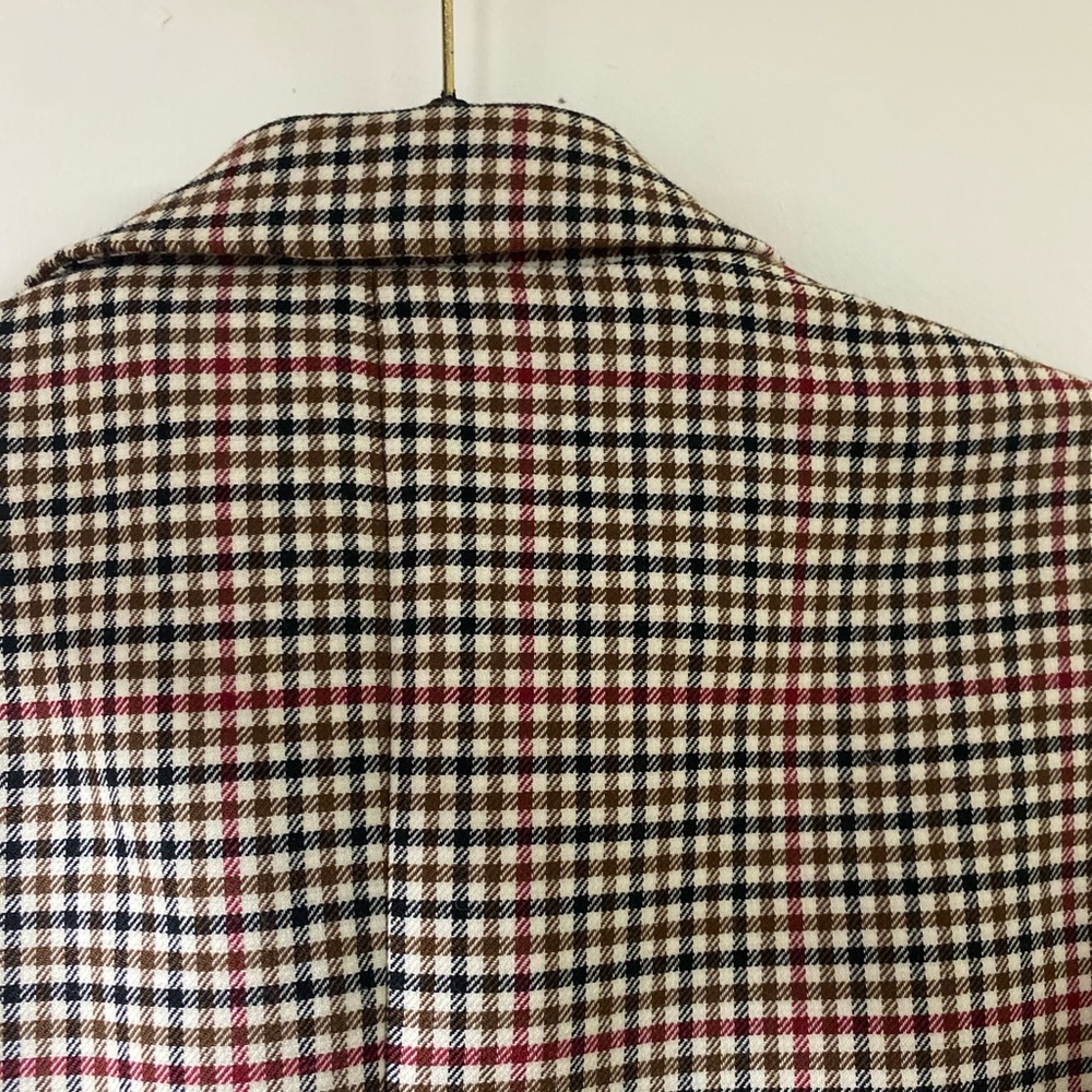 Massimo Dutti Checkered Blazer Jacket Size 38 - Picture 7 of 12